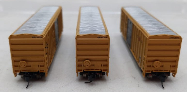 Athearn ATH20087 N Scale Railbox 50' FMC Ex-Post Combo Door Box Cars 3-Car Set EX/Box