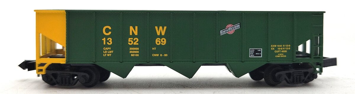 Roundhouse 86001 N-Scale Chicago & North Western 3-Bay Steel Open Hopper #135269 LN/Box
