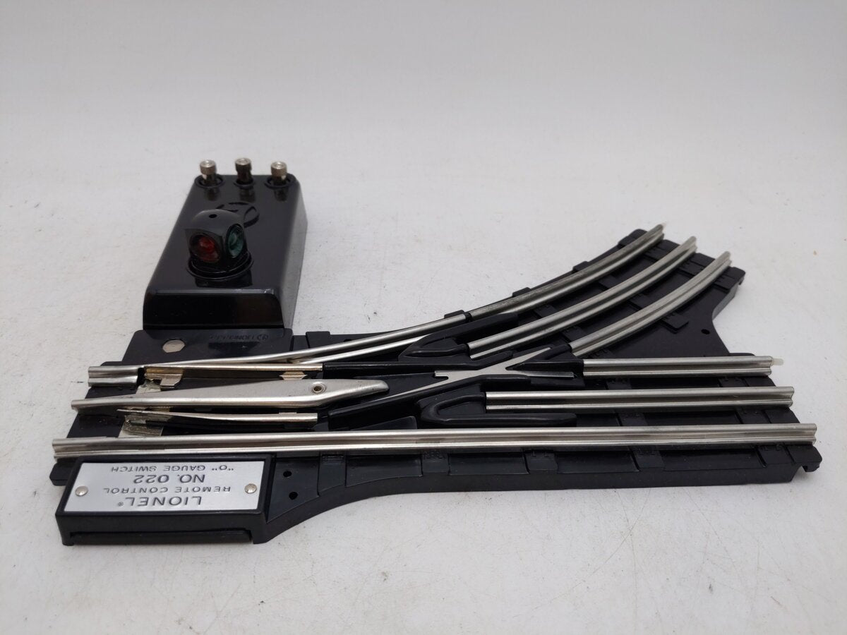 Lionel 6-14062 O Gauge Remote-Control 022 Left Hand Switch Turnout EX/Box