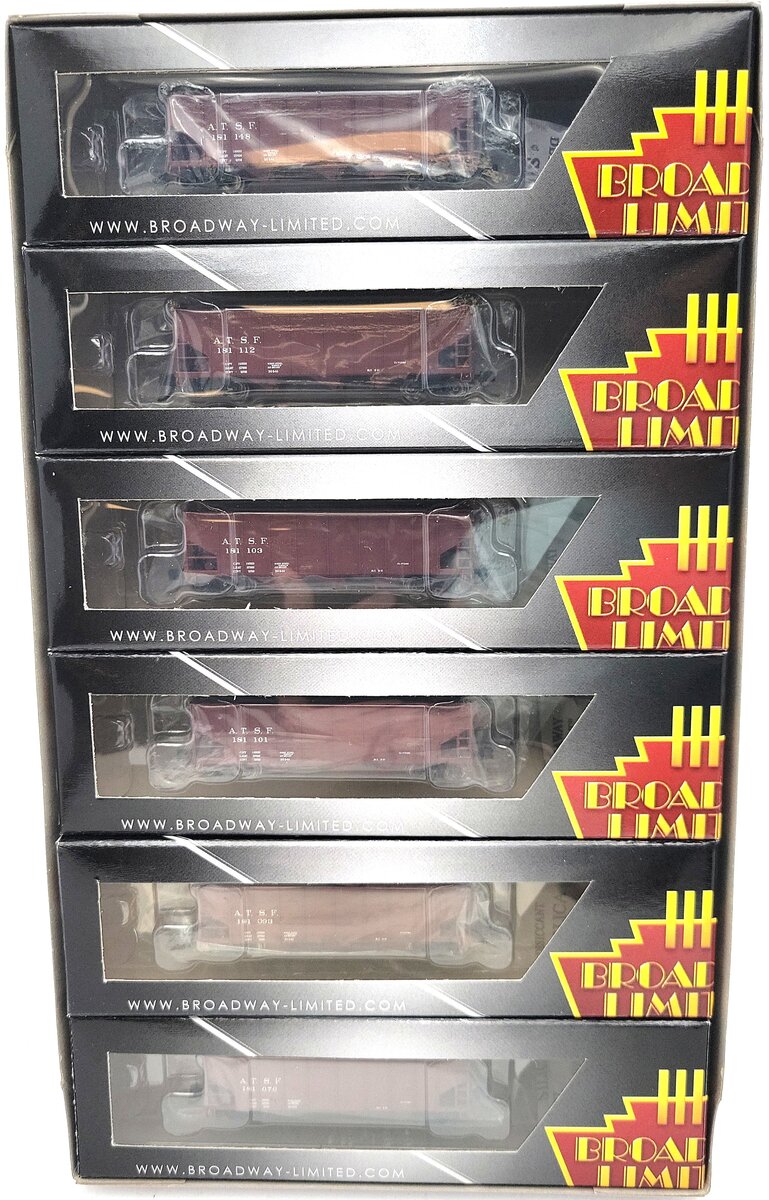 Broadway Limited 3122 N SF N&W Class H2A 3-Bay Hopper w/Load Set A (Pack of 6) NIB