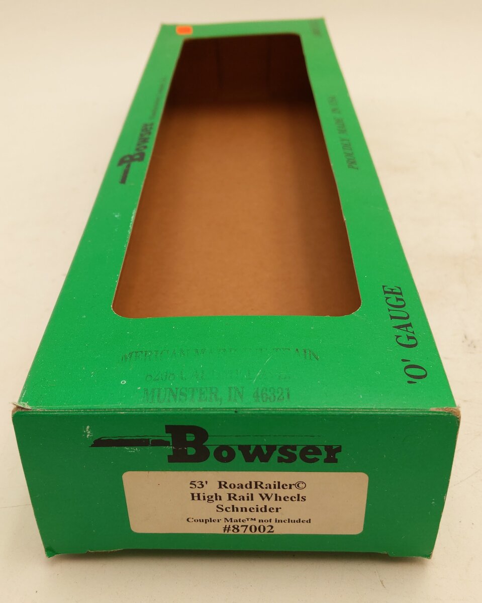 Bowser 87002 O Gauge 53' Schneider Road Railer EX/Box