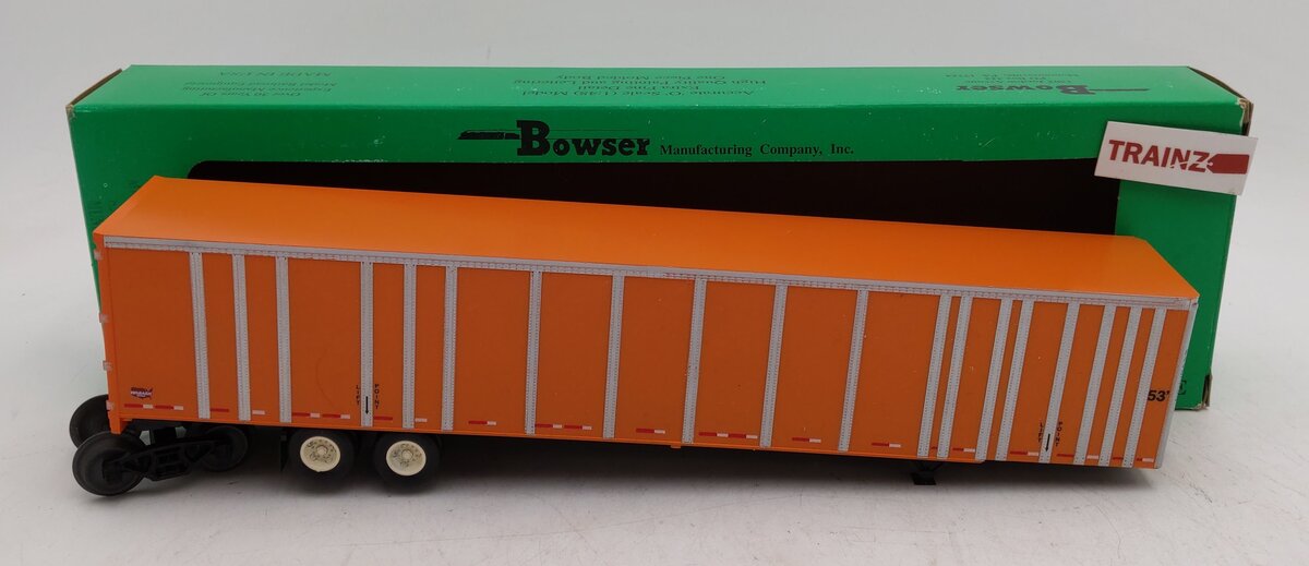 Bowser 87002 O Gauge 53' Schneider Road Railer EX/Box