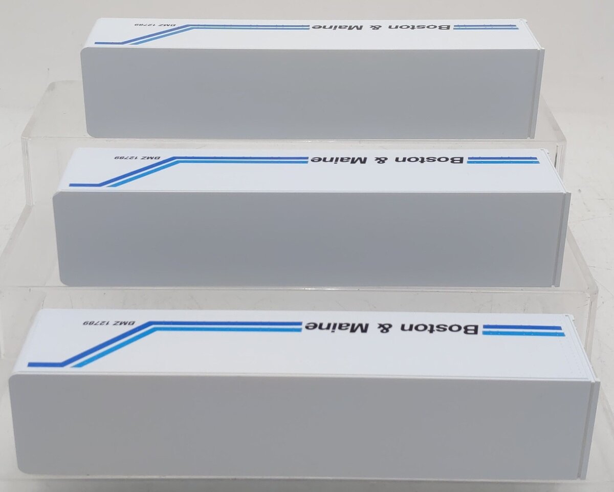 Lionel 6-12784 O Gauge B&M Intermodal Containers 3-Pack EX/Box