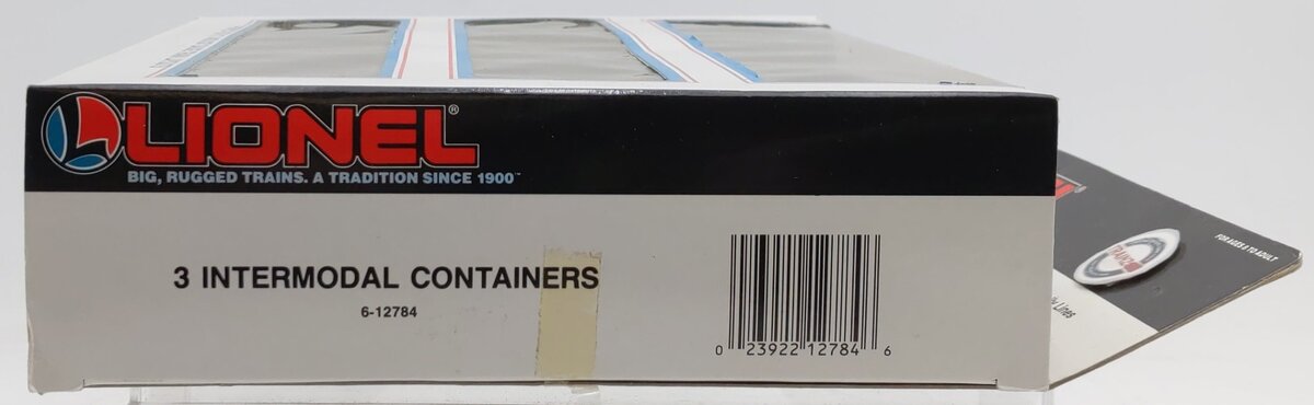 Lionel 6-12784 O Gauge B&M Intermodal Containers 3-Pack EX/Box