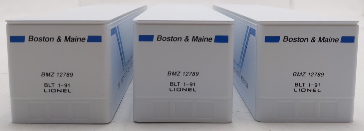 Lionel 6-12784 O Gauge B&M Intermodal Containers 3-Pack EX/Box