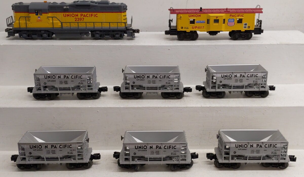 Lionel 6-11837 O Gauge Union Pacific GP9 Diesel Train Set EX/Box