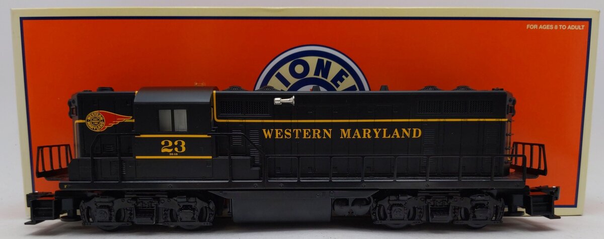 Lionel 6-28849 O Gauge Western Maryland GP-7 Diesel Locomotive #23 EX/Box