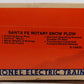 Lionel 6-18400 O Gauge Santa Fe Rotary Snowplow VG/Box