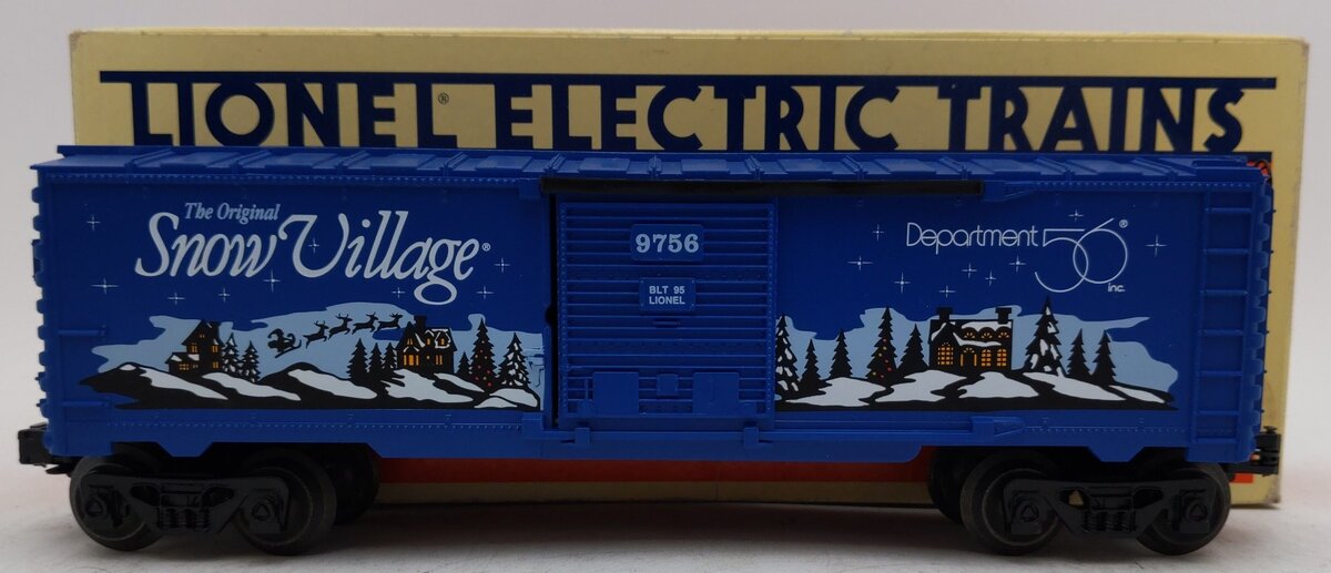 Lionel 6-52096 O Gauge Original Department 56 Snow Village Box Car #9756 EX/Box