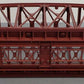 MTH 40-1031 O Gauge 30 Inch Rust Colored Steel Arch Bridge w/ Piers VG/Box