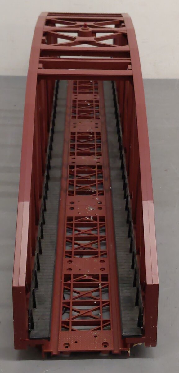 MTH 40-1031 O Gauge 30 Inch Rust Colored Steel Arch Bridge w/ Piers VG/Box