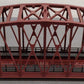 MTH 40-1031 O Gauge 30 Inch Rust Colored Steel Arch Bridge w/ Piers VG/Box