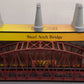 MTH 40-1031 O Gauge 30 Inch Rust Colored Steel Arch Bridge w/ Piers VG/Box