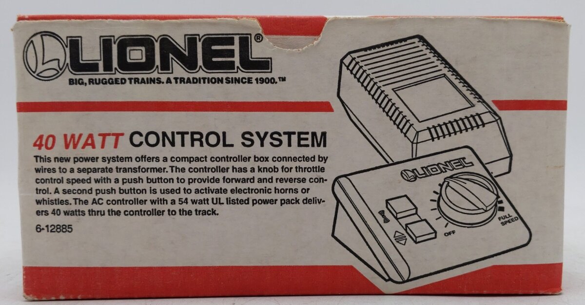 Lionel 6-12885 O Gauge 40W 3-Amp Power and Control System EX/Box