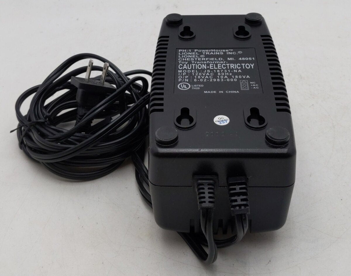 Lionel 6-22983 O 180 Watt Powerhouse Power Supply EX/Box