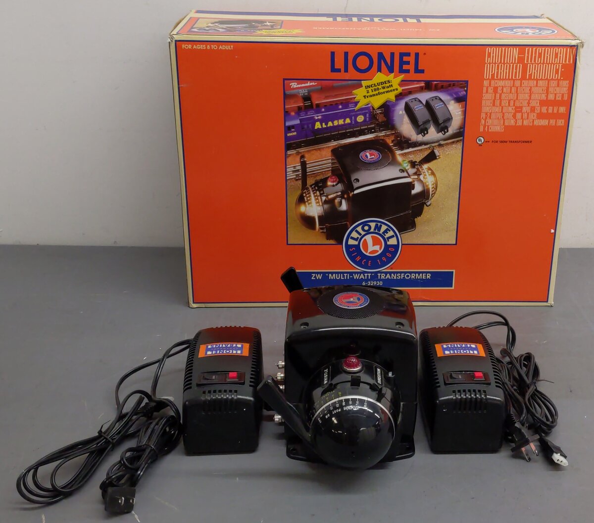 Lionel 6-32930 ZW Multi-Watt Transformer with Two 180 Watt Transformers EX/Box