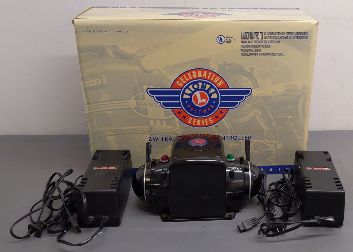Lionel 6-22982 O ZW Postwar Celebration Series Controller & 2 Transformers Set EX/Box