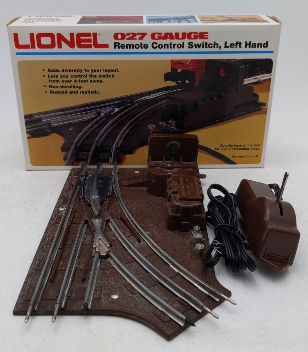 Lionel 6-5121 O O27 Left Hand Remote Control Switch Turnout EX/Box