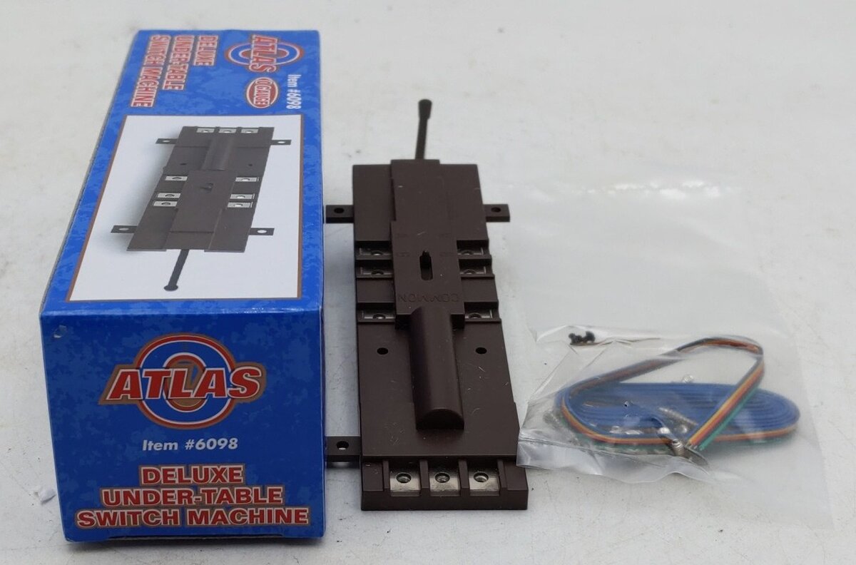 Atlas 6098 O Gauge Deluxe Under-Table Switch Machine EX/Box