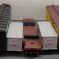 Lionel O Gauge Assorted Freight Cars 6-17220, 6-16926, 6-17221, 6-5722 [5] VG/Box
