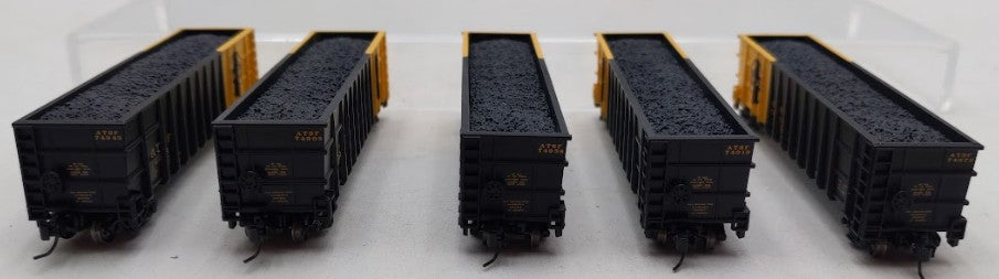 Athearn 11760 N Scale Santa Fe Thrall Gondola with Load 5 Car Pack #2 EX/Box
