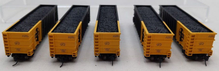 Athearn 11761 N Scale Santa Fe Thrall Gondola with Load 5 Car Pack #3 EX/Box