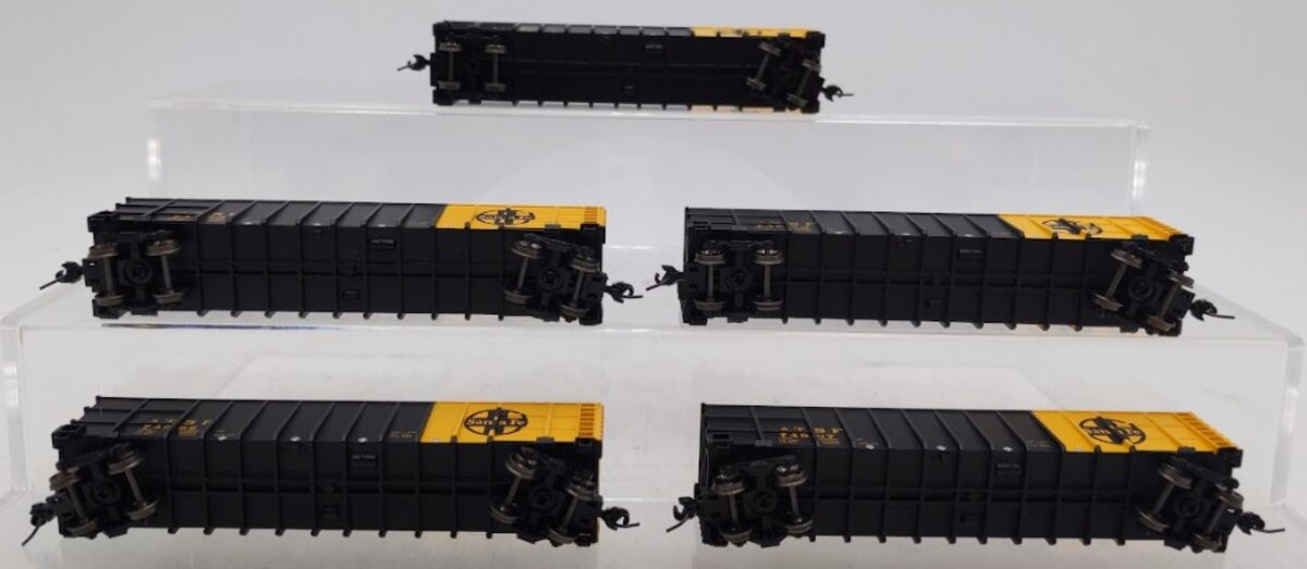 Athearn 11761 N Scale Santa Fe Thrall Gondola with Load 5 Car Pack #3 EX/Box