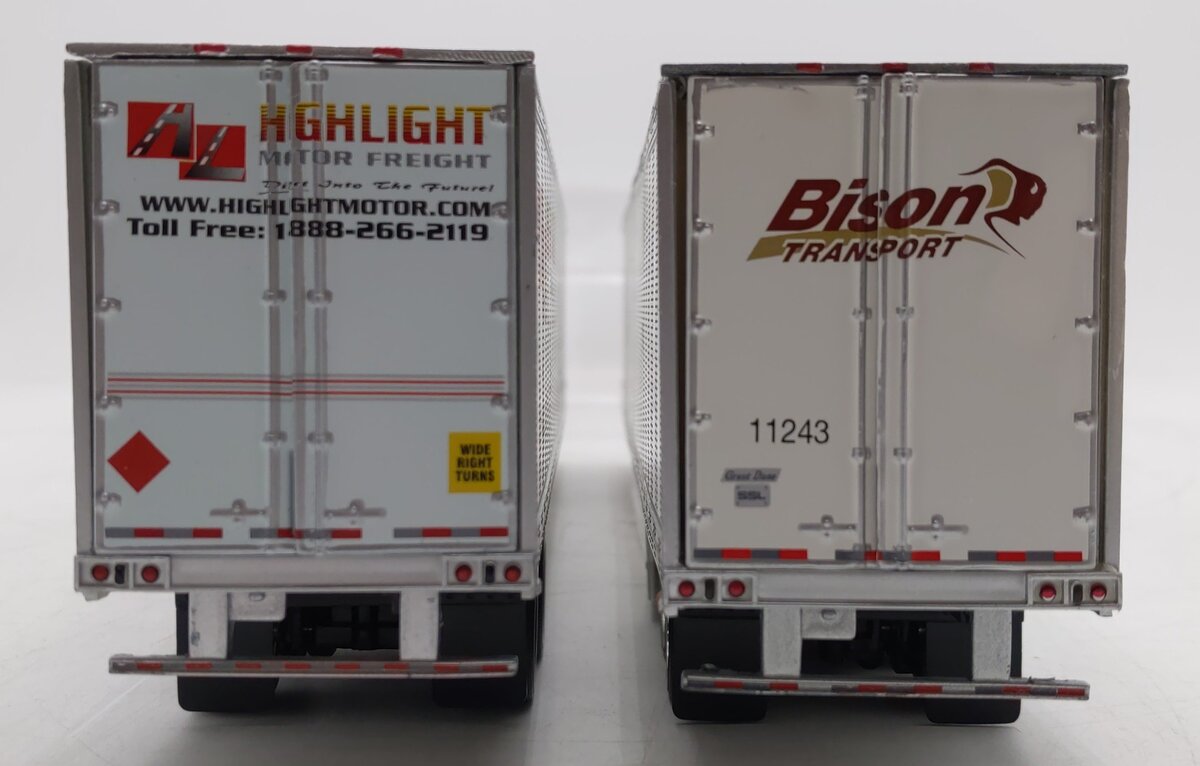 Tonkin O Gauge Die Cast Semi Box Trailers  [2] EX