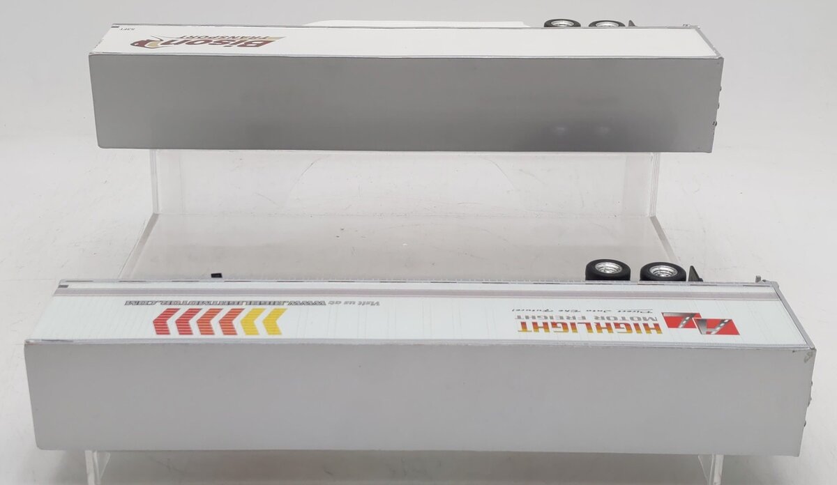 Tonkin O Gauge Die Cast Semi Box Trailers  [2] EX