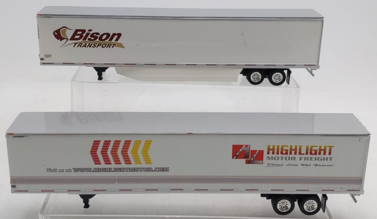 Tonkin O Gauge Die Cast Semi Box Trailers  [2] EX