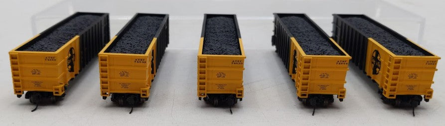 Athearn 11762 N Scale Santa Fe Thrall Gondola with Load 5 Car Pack #4 EX/Box