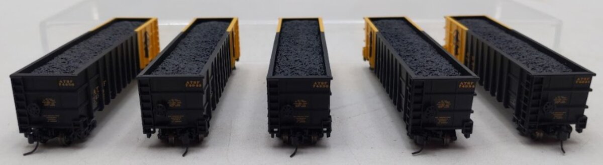 Athearn 11762 N Scale Santa Fe Thrall Gondola with Load 5 Car Pack #4 EX/Box