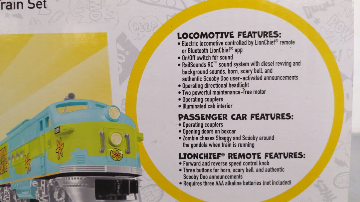 Lionel 6-85241 Mystery Machine LionChief O Gauge Diesel Train Set with Bluetooth