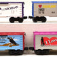 Lionel O Gauge Assorted "I Love" Boxcars: 9486, 19941, 19950, 19951 [4] LN/Box