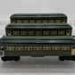 Lionel 6440S Vintage O Two-Tone Green Pass Cars: 6440, 6440 & 6441 (Set of 3) VG