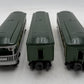 Lionel 6440S Vintage O Two-Tone Green Pass Cars: 6440, 6440 & 6441 (Set of 3) VG