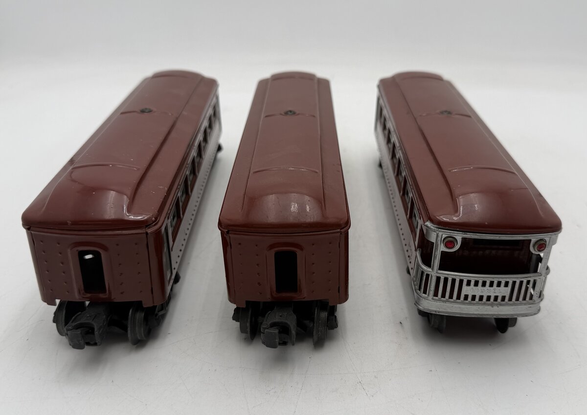 Lionel 6442S Vintage O Tinplate Pullman & Observation Cars: 6442, 6442 & 6443 VG