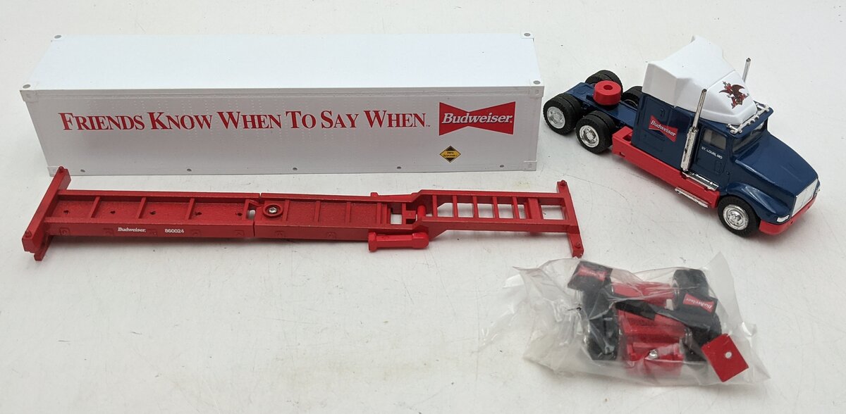 K-Line 860024 O Anheuser Busch Budweiser Tractor And Trailer Train Accessories VG/Box
