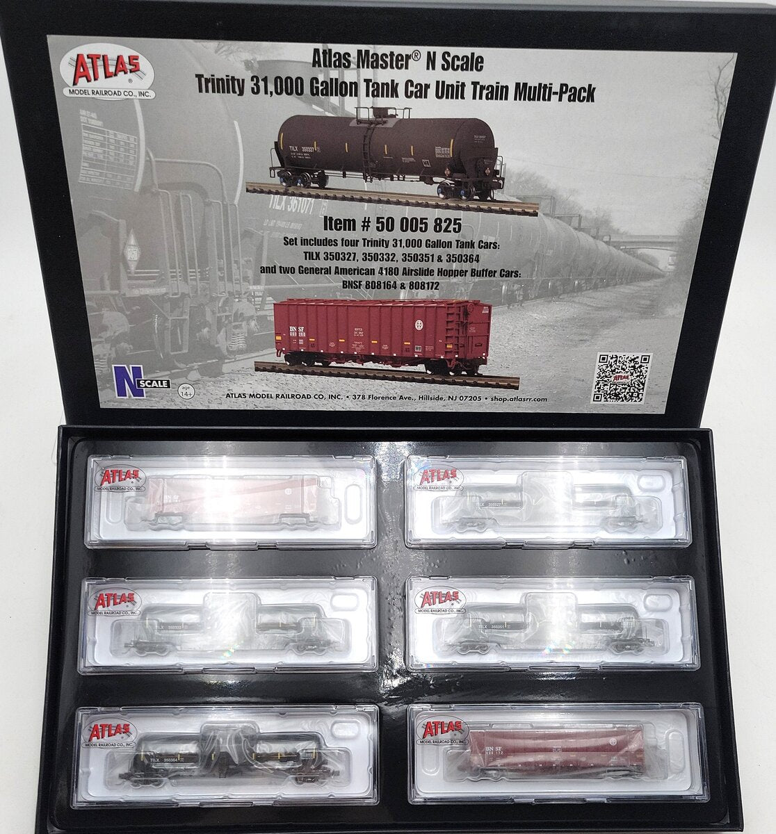 Atlas 50005825 N TILX 31,000 Gallon Crude Oil Tank Car & Buffer Car (Set of 6) NIB