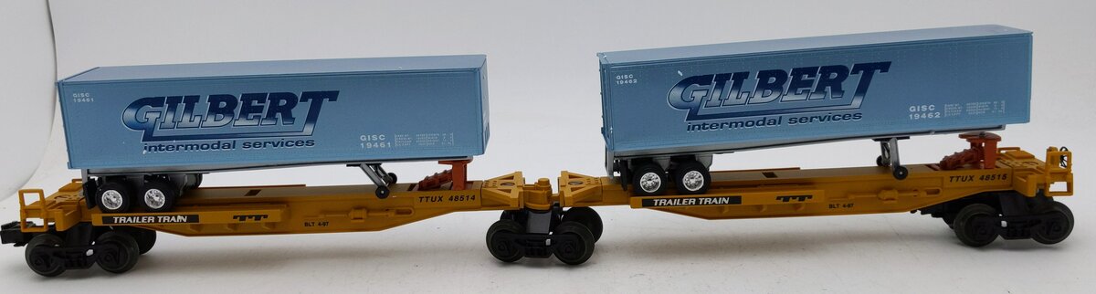 American Flyer 6-48514 S Scale Gilbert Intermodal TTUX Set LN/Box