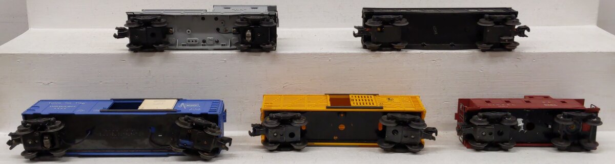Lionel Vintage O Gauge Freight Cars: 347000, 2419, 3424, 6656, 6257 [5] VG