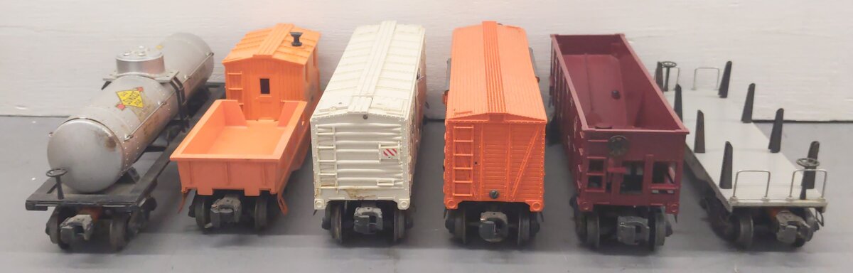 Lionel Vintage O Gauge Freight Cars #611925,2411,25000,2555,3472,6646 [6] VG
