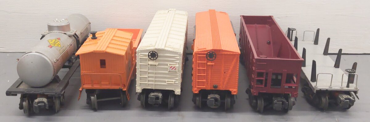 Lionel Vintage O Gauge Freight Cars #611925,2411,25000,2555,3472,6646 [6] VG