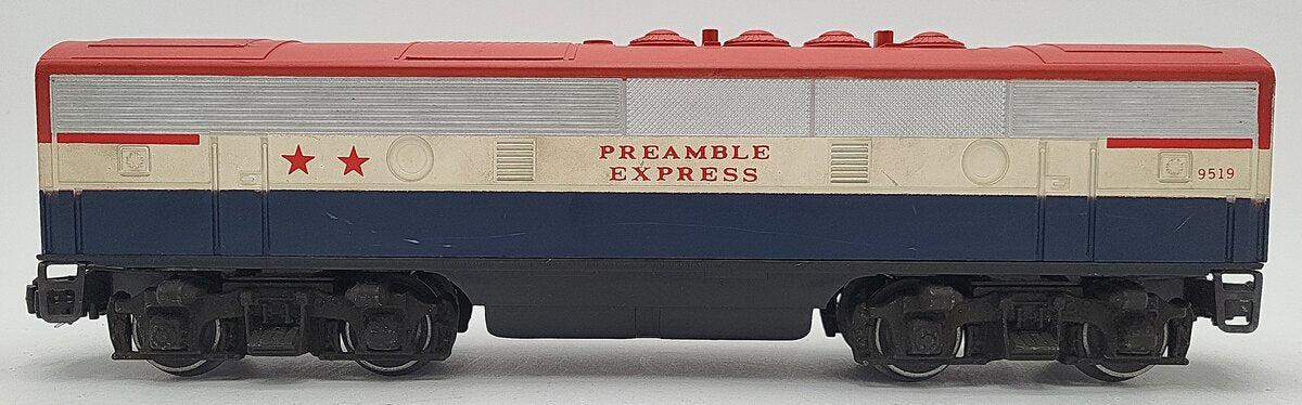 Lionel O Gauge Preamble Express Dummy Unit #9519 VG