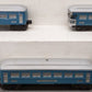 Lionel Vintage O Gauge Blue/Gray Tin Plate Passenger Cars #1630/1631
