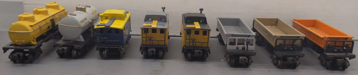 Assorted O Gauge Custom Painted Postwar Freight Cars [8]