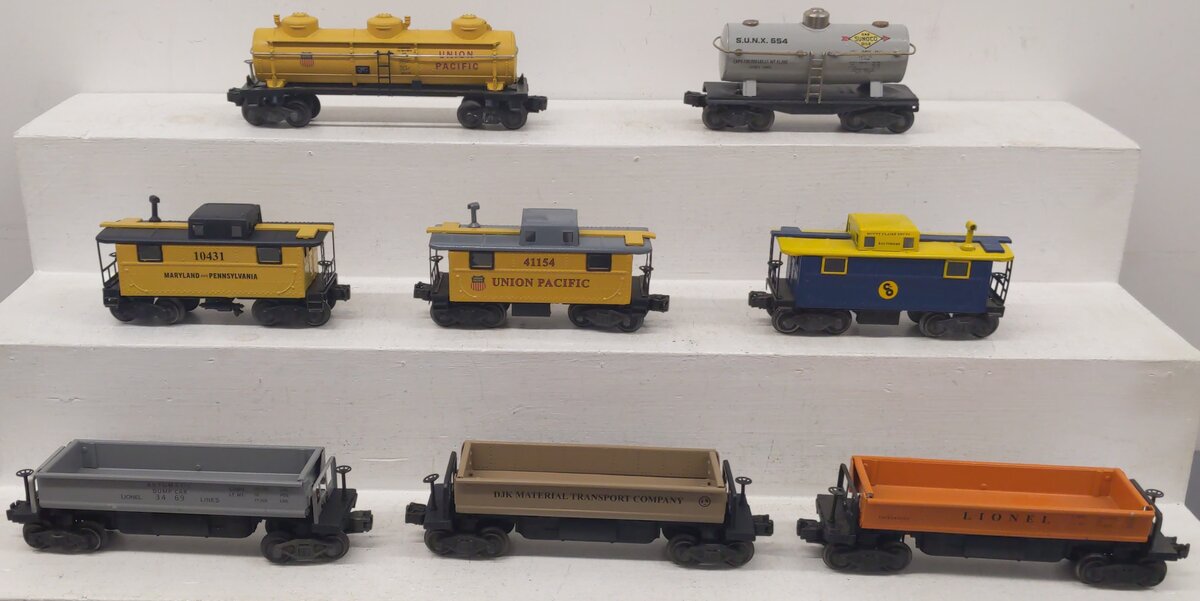 Assorted O Gauge Custom Painted Postwar Freight Cars [8]