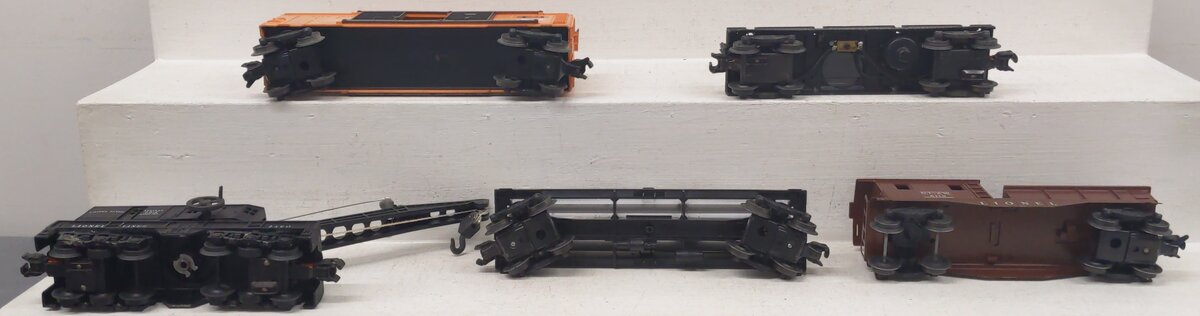 Lionel Vintage O Gauge Freight Cars: 646825, 3451, 6119, 6415, 2460 [5] VG