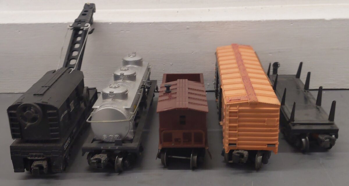Lionel Vintage O Gauge Freight Cars: 646825, 3451, 6119, 6415, 2460 [5] VG