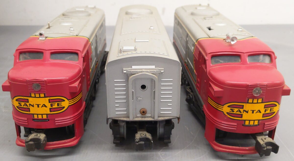Lionel 6-8020 Santa Fe Alco AAB Diesel Locomotive Set #8020 #8021 [3] VG